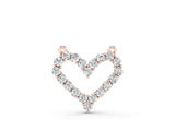 Rose gold Prong-Set Round Diamond Heart Pendant_35