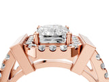 Rose gold Radiant Cut Cut Halo Split Shank Prong Set Ring_19