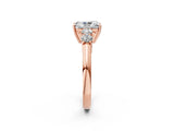 Rose gold Radiant Cut Diamond Five-Stone Prong Set White Gold Ring_54