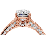 Rose gold Radiant Cut Diamond Pave Band with Four-Prong Setting_37