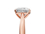 Rose gold Radiant Cut Diamond Solitaire Engagement Ring with Cathedral Setting and Four-Prong Mount_169