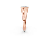 Rose gold Radiant Cut Solitaire Tension Set Diamond Ring with Split Shank Band_17