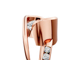 Rose gold Radiant Cut Solitaire Tension-Set Diamond Split Shank Ring_20