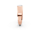 18K White Gold 3.51 Carat Yellow VVS2 Radiant Diamond Wide Bezel Mens Ring