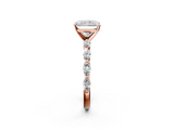 Rose gold Radiant Solitaire Marquise Side Stone Prong Setting Ring_67