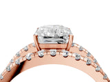 Rose gold Radiant Solitaire Split Shank Pave Diamond Ring_53