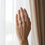 Rose gold Radiant Solitaire with Tapered Baguette Side Stones on a Classic Band with Four-Prong Setting_13