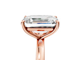 Rose gold Radiant and Emerald Cut Toi Moi Ring with Prong Setting_55