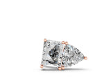 Rose gold Radiant and Trillion Diamond Two-Stone Pendant with Prong Setting_20