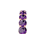 Rose gold Round Amethyst Half-Eternity Prong-Set Band_11