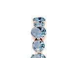 Rose gold Round Aquamarine Scalloped Prong Set Eternity Band_23