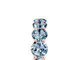 Rose gold Round Aquamarine Shared Prong Eternity Band_11