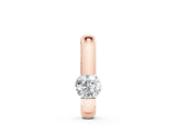 Rose gold Round Bezel-Set Diamond Pendant_16