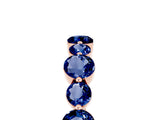 Rose gold Round Blue Sapphire Scalloped Prong Set Eternity Band_23
