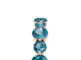 Rose gold Round Blue Topaz Scalloped Prong Set Eternity Band_23