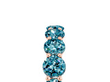 Rose gold Round Blue Topaz Shared Prong Eternity Band_11