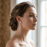 10K Rose Gold 1.01 Carat E-F VVS-VS Round Brilliant Diamond Martini Stud Earrings