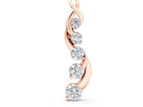 Rose gold Round Brilliant Diamond Prong Set Pendant_11