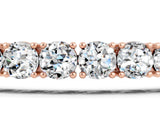 Rose gold Round Brilliant Moissanite Tennis Bracelet with Prong Setting_5