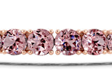 Rose gold Round Brilliant Morganite Tennis Bracelet with Prong Setting_5