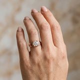 Rose gold Round Brilliant Solitaire Bezel Set Split Shank Engagement Ring_6