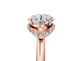 Rose gold Round Brilliant Solitaire Engagement Ring with Six-Prong Setting and Classic Band_28