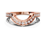 Rose gold Round Channel-Set Diamond Contour Band_4
