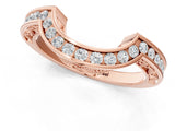 Rose gold Round Channel-Set Diamond Contour Band_5