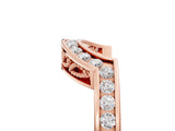 Rose gold Round Channel-Set Diamond Contour Band_9
