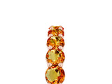 Rose gold Round Citrine Half-Eternity Prong-Set Band_11