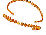 Rose gold Round Citrine Milgrain Eternity Band with Channel Setting_7