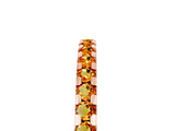 Rose gold Round Citrine Pavé Set Eternity Band with Micro Prong Setting_11