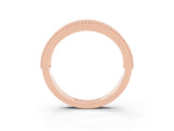 Rose gold Round Citrine Twist Milgrain Band with Bezel Setting_15