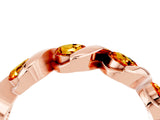 Rose gold Round Citrine Wave Band with Channel Setting and Shared Prongs_10