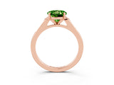 Rose gold Round Cut Cut Channel Set Solitaire Engagement Ring with Four-Prong Setting_3