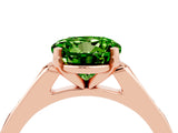Rose gold Round Cut Cut Channel Set Solitaire Engagement Ring with Four-Prong Setting_4