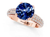 Rose gold Round Cut Cut Diamond Milgrain Marquise Band with Prong Setting_1
