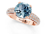 Rose gold Round Cut Cut Diamond Milgrain Marquise Band with Prong Setting_1