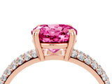 Rose gold Round Cut Cut Diamond Milgrain Marquise Band with Prong Setting_4