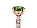 Rose gold Round Cut Cut Diamond Pavé Band with Four-Prong Setting_5