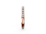 Rose gold Round Cut Diamond Channel Set Eternity Band_6