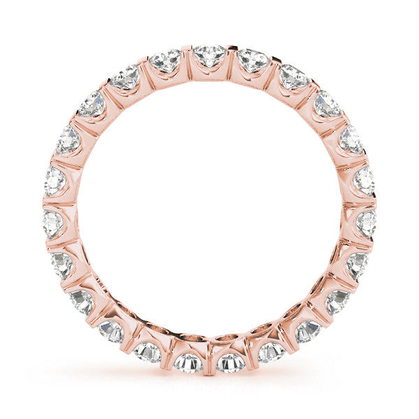 Rose gold Round-Cut Diamond Eternity Band with Channel Setting 2