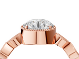 Rose gold Round Cut Diamond Milgrain Marquise Band with Prong Setting_7