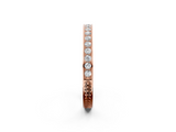 Rose gold Round Cut Diamond Pavé Eternity Band with Channel Setting_6