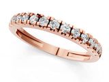 Rose gold Round Cut Diamond Pavé Eternity Band with Micro Prong Setting_2