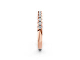Rose gold Round Cut Diamond Pavé Eternity Band with Micro Prong Setting_27