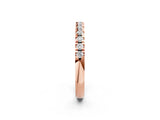 Rose gold Round Cut Diamond Pavé Eternity Band with Micro Prong Setting_3