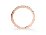 Rose gold Round Cut Diamond Pavé Eternity Band with Micro Prong Setting_4
