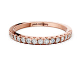 Rose gold Round Cut Diamond Pavé Set Eternity Band_4