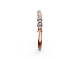 Rose gold Round Cut Diamond Prong Set Eternity Band_6